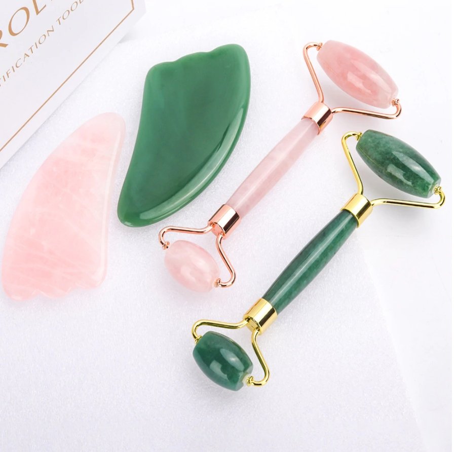 Rozenkwarts Jade Roller & Gua Sha Gift Set - Kenzul Atlas